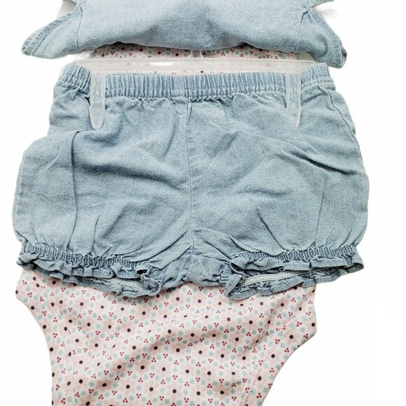 Carters 3 Piece Set Girl's Size 6 Months New - Picture 3 of 7